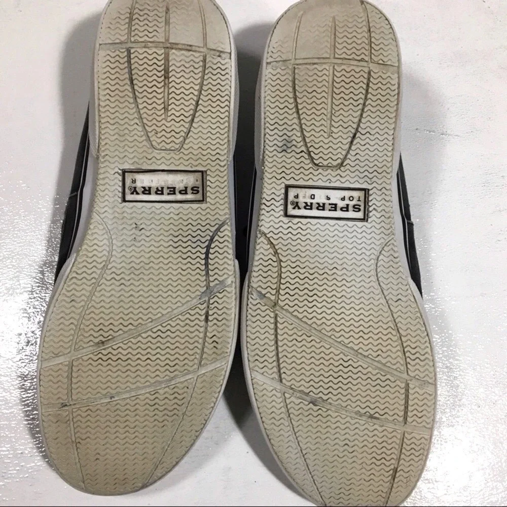 Sperry Top-Sider Bahama Canvas Boat Shoe Sneaker 8.5M‎ Black